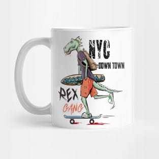 NYC T REX Mug